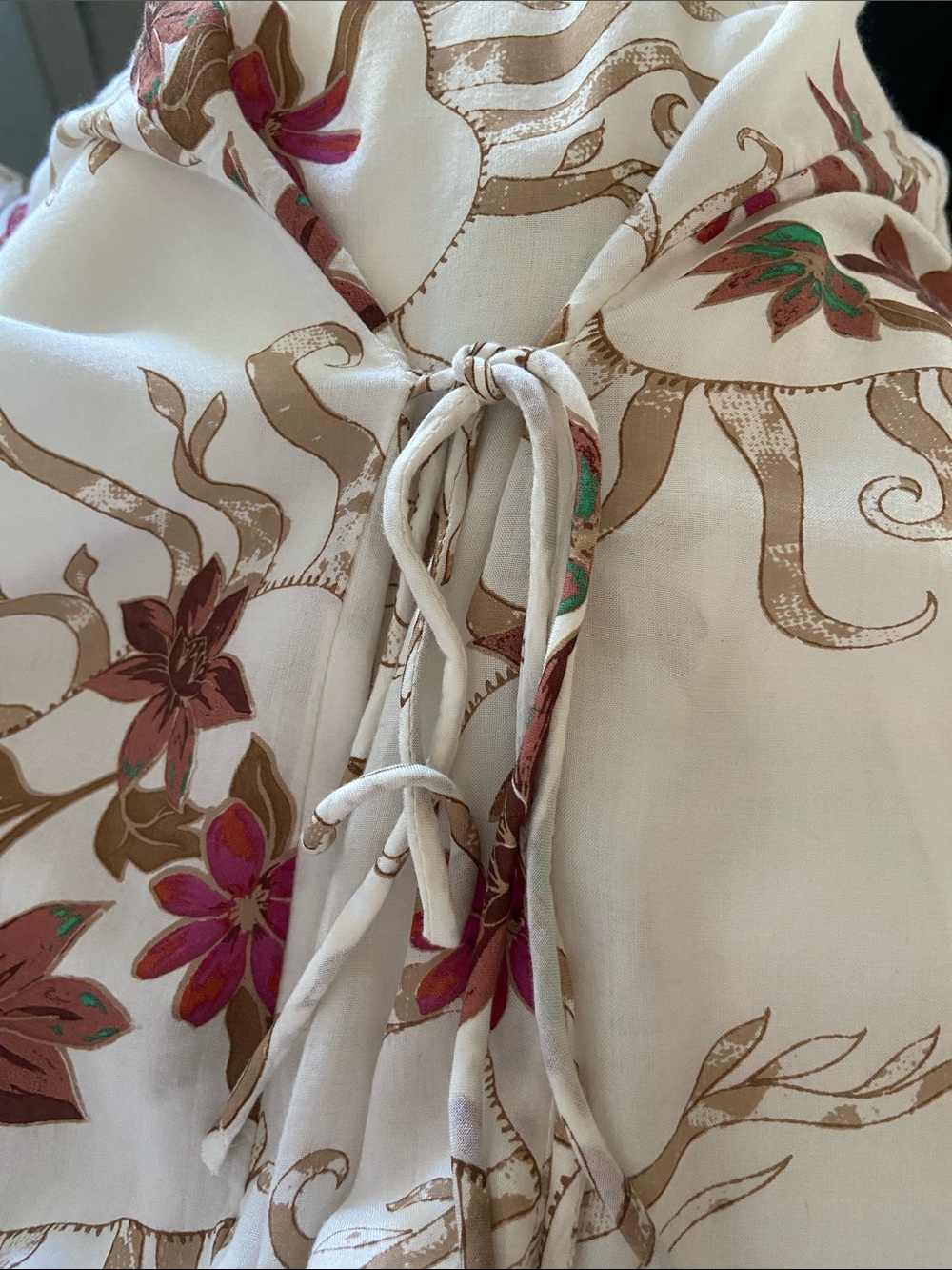 Free People Rosemary Printed Midi to Maxi Dress in Ivory, Revolve, Size Large - Picture 7 of 10